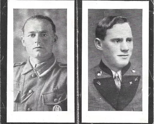 Doodsprentje van 'Oskar Badringer' & 'Friedrich Badringer' (Stalingrad)