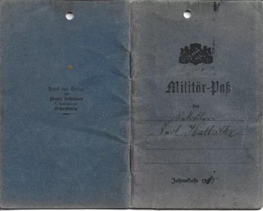 Bayern - Militärpaß - 1915