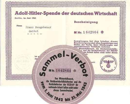 Adolf-Hitler-Spende der deutschen Wirtschaft - 1942