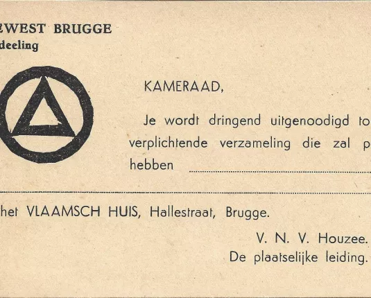 VNV Gewest Brugge - uitnodiging Vlaams Huis