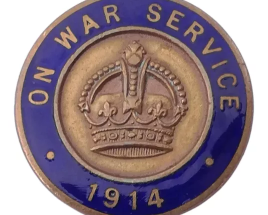 British Empire - 'On War Service' badge